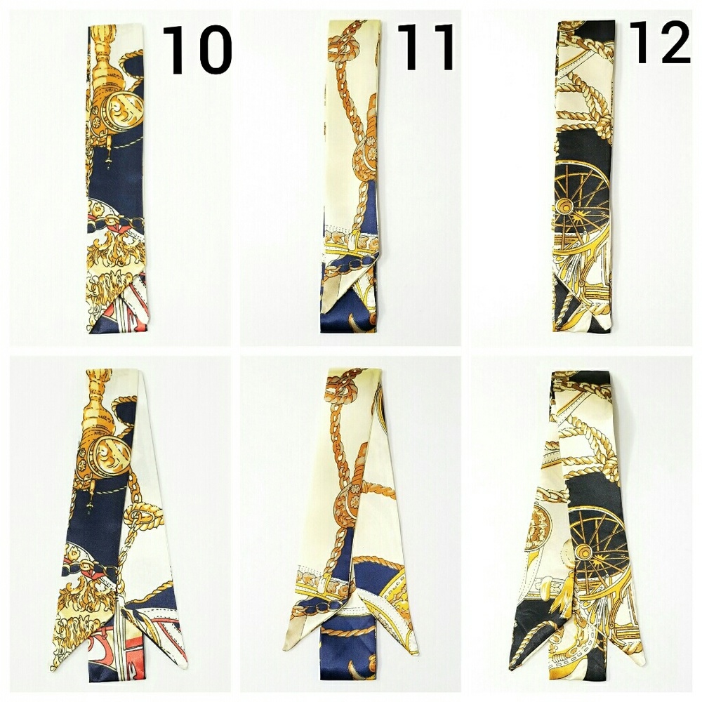 New! 2pc Any Design From 10 to 12 Satin Scarves